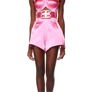 NWT Bronx and Banco Capri Pink Satin Romper